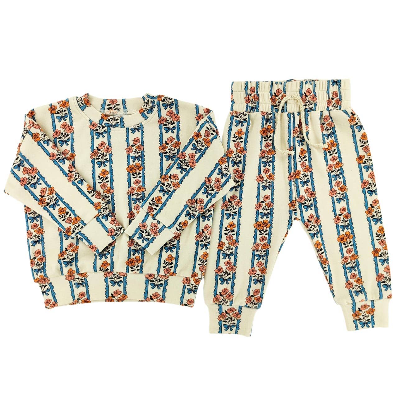 Cottage Bouquet Crewneck Set 5T