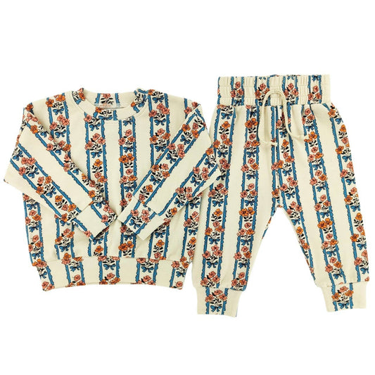 Cottage Bouquet Crewneck Set 5T