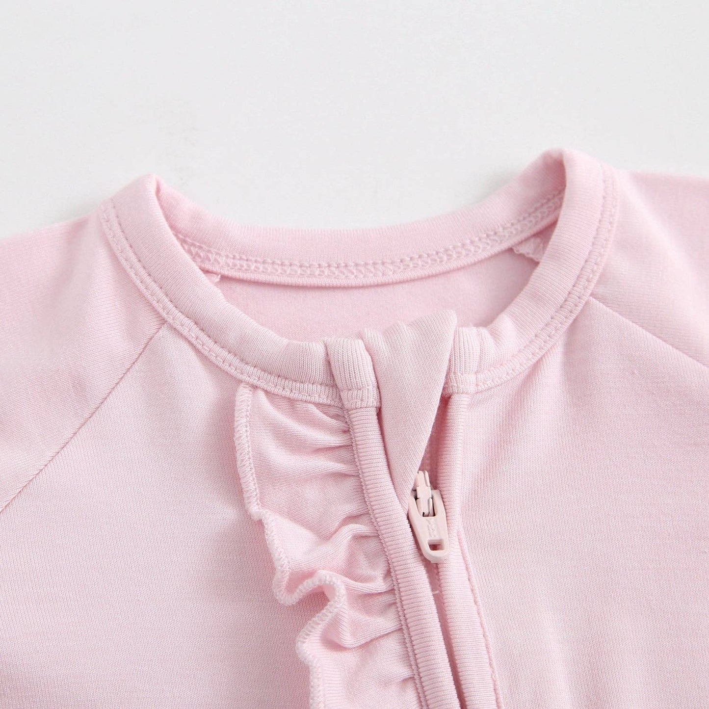 Dawn Ruffled Bamboo Baby Clothing Light Pink Baby Girl