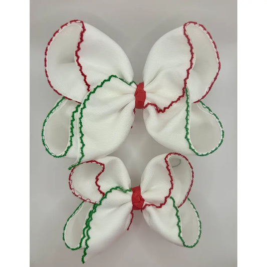 Christmas Moonstitch 6" Bow