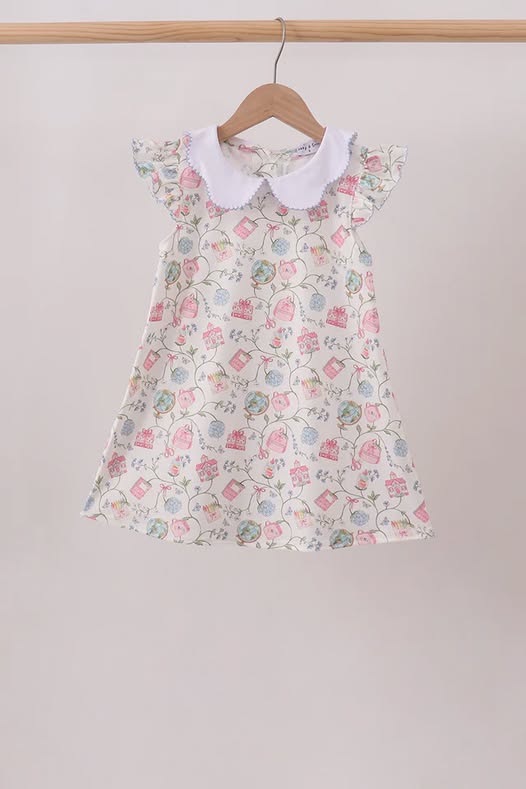 Hydrangea School Days Ruffle Dress (ETA: 7/12/26)