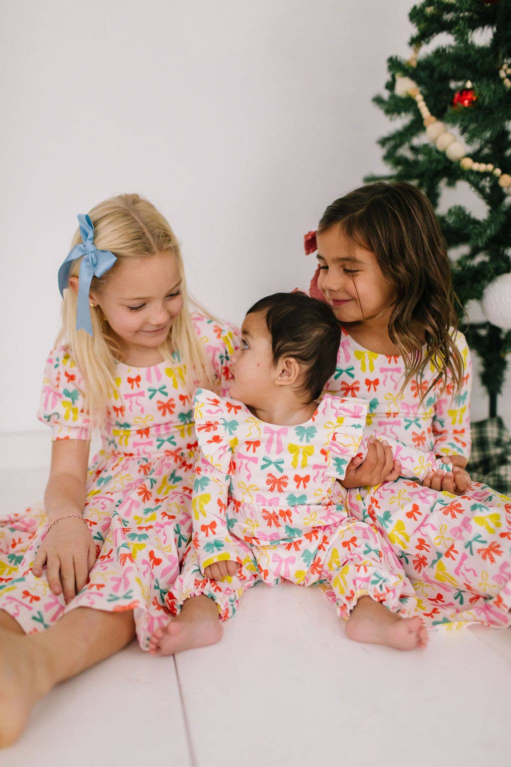 Puff Dress in Holiday Bows | Ollie Jay