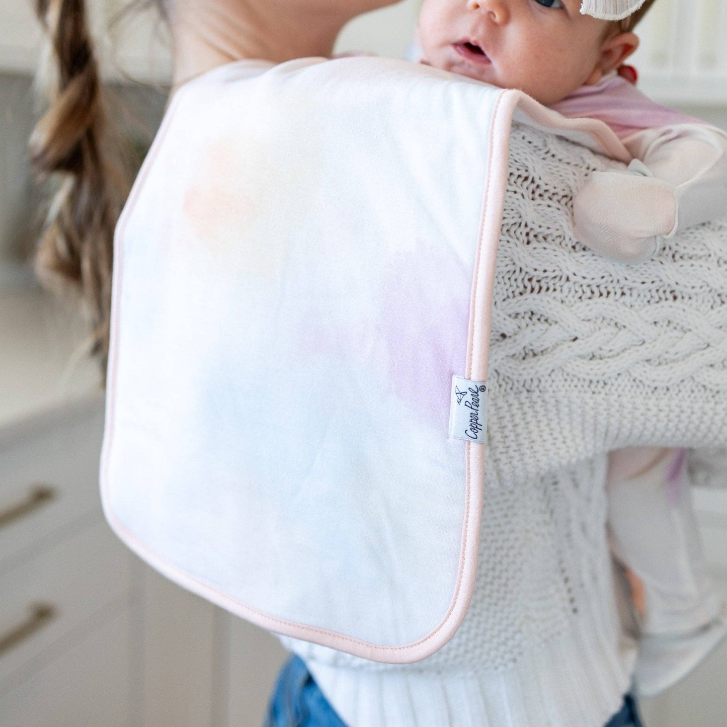 3 Pack Premium Burp Cloths - Flora
