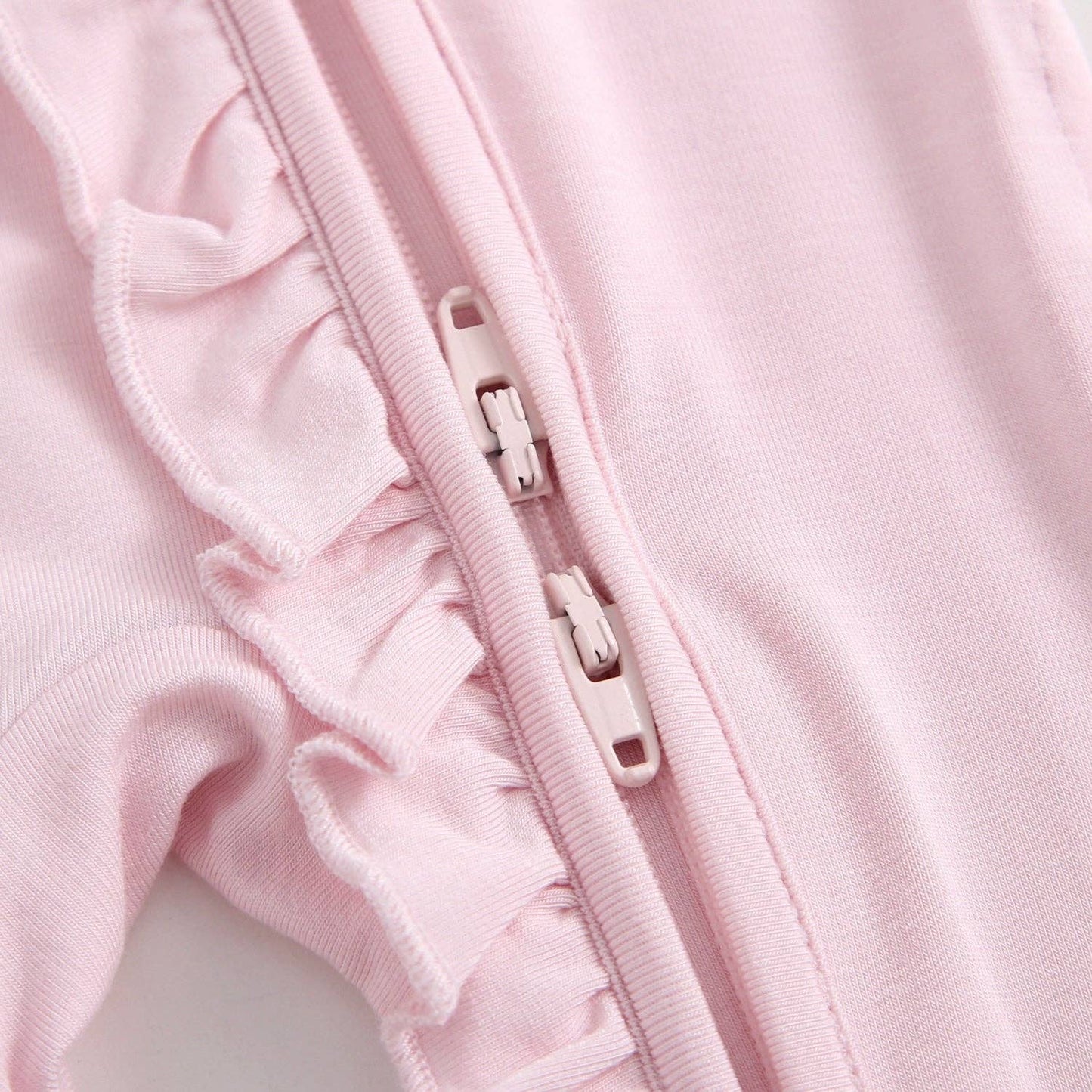 Dawn Ruffled Bamboo Baby Clothing Light Pink Baby Girl