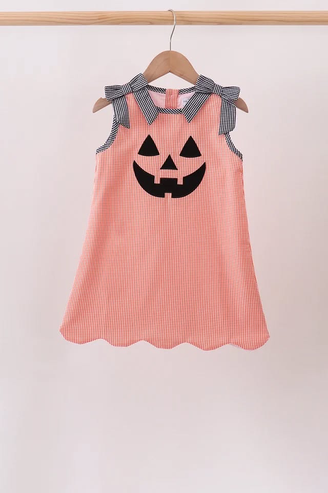 PRESALE: Orange Jack-O-Lantern Dress (ETA:8/26/26)