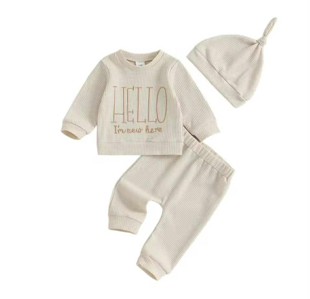 Hello, I'm New Here Set (newborn-runs big)