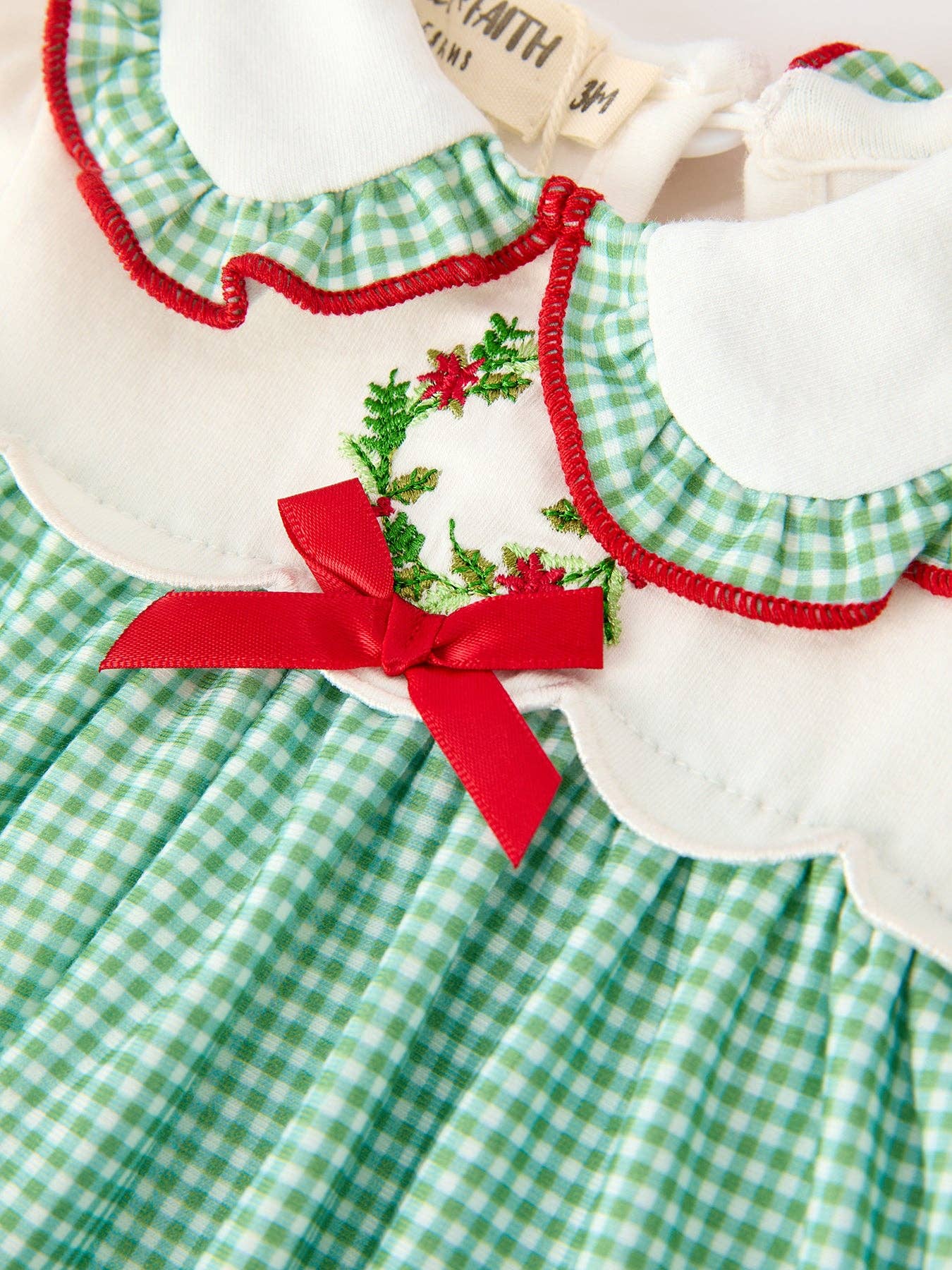 PREORDER: Mistletoe & Gingham Bloomer Set (ETA Early October)