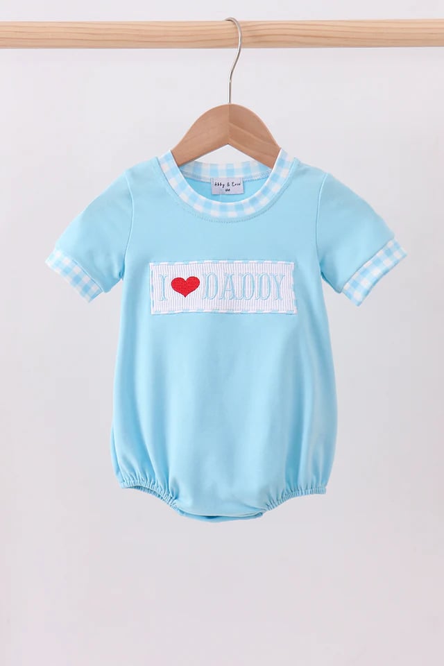 Blue I love DADDY Bubble