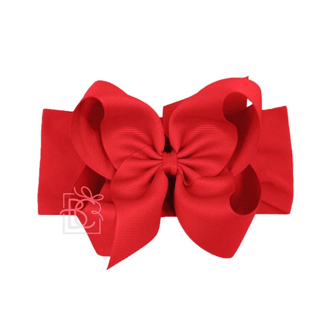 Wide Pantyhose Headband W/Classic Grosgrain Bow (Beyond Creations)