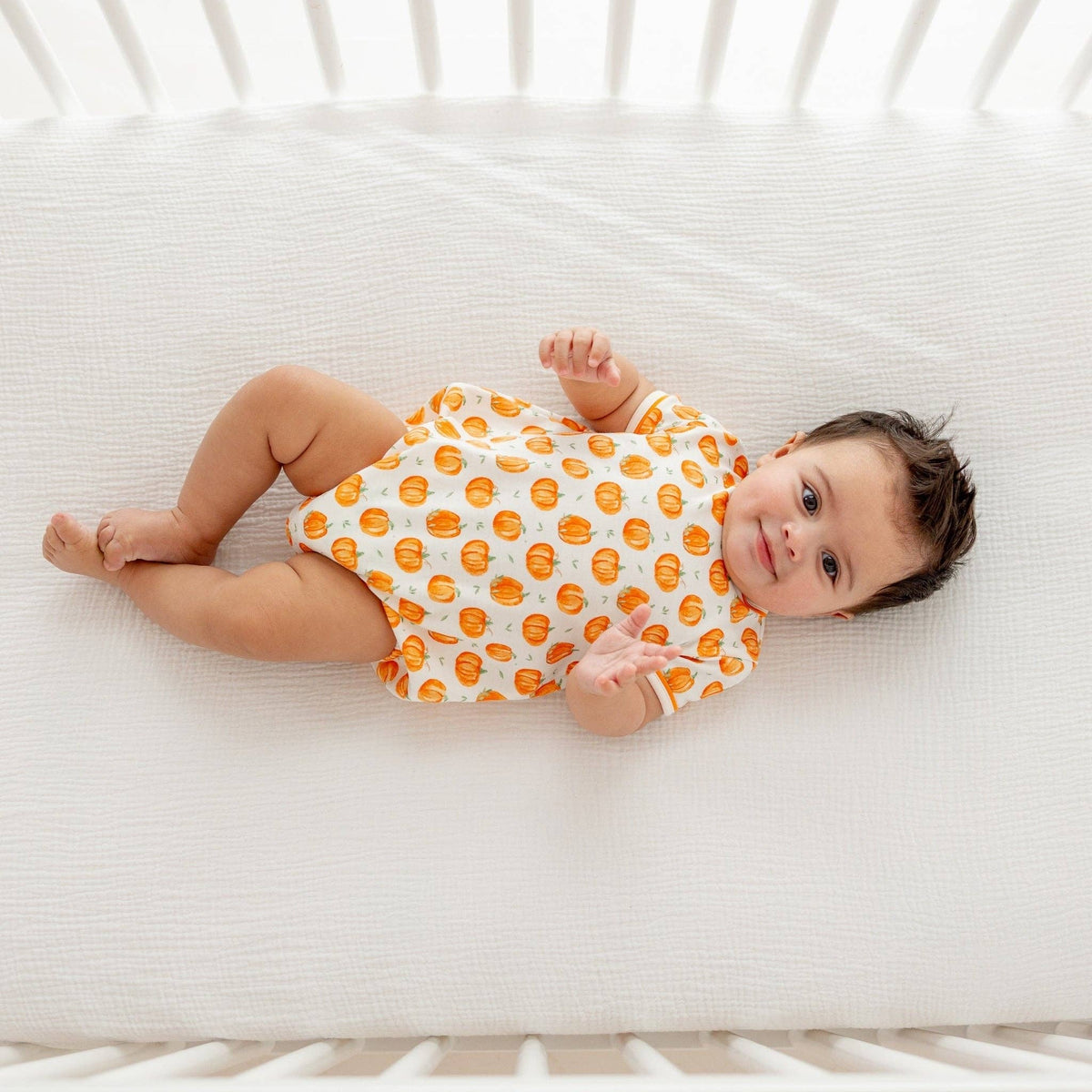 Pumpkin Grove Baby Boy Short Sleeve Bubble