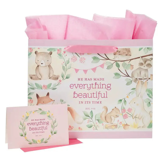 Everything Beautiful Large Gift Bag & Card- Eccles 3:11