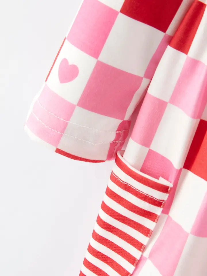 Checkerboard Hearts Dress