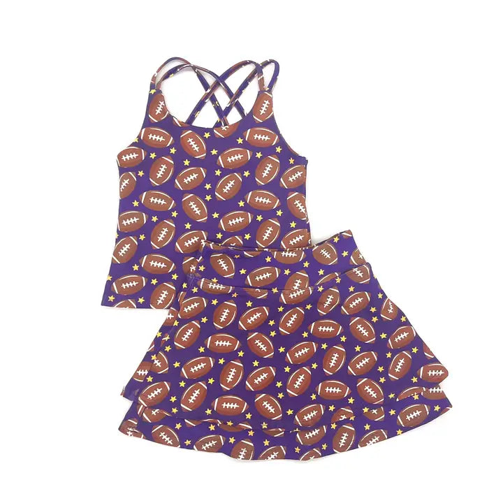 Purple & Gold Gameday Printed Set