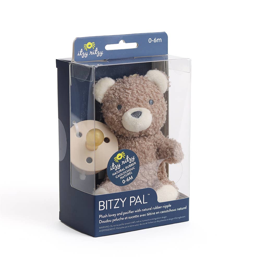 *FOUR OPTIONS* Bitzy Pal Natural Rubber Pacifier & Plush