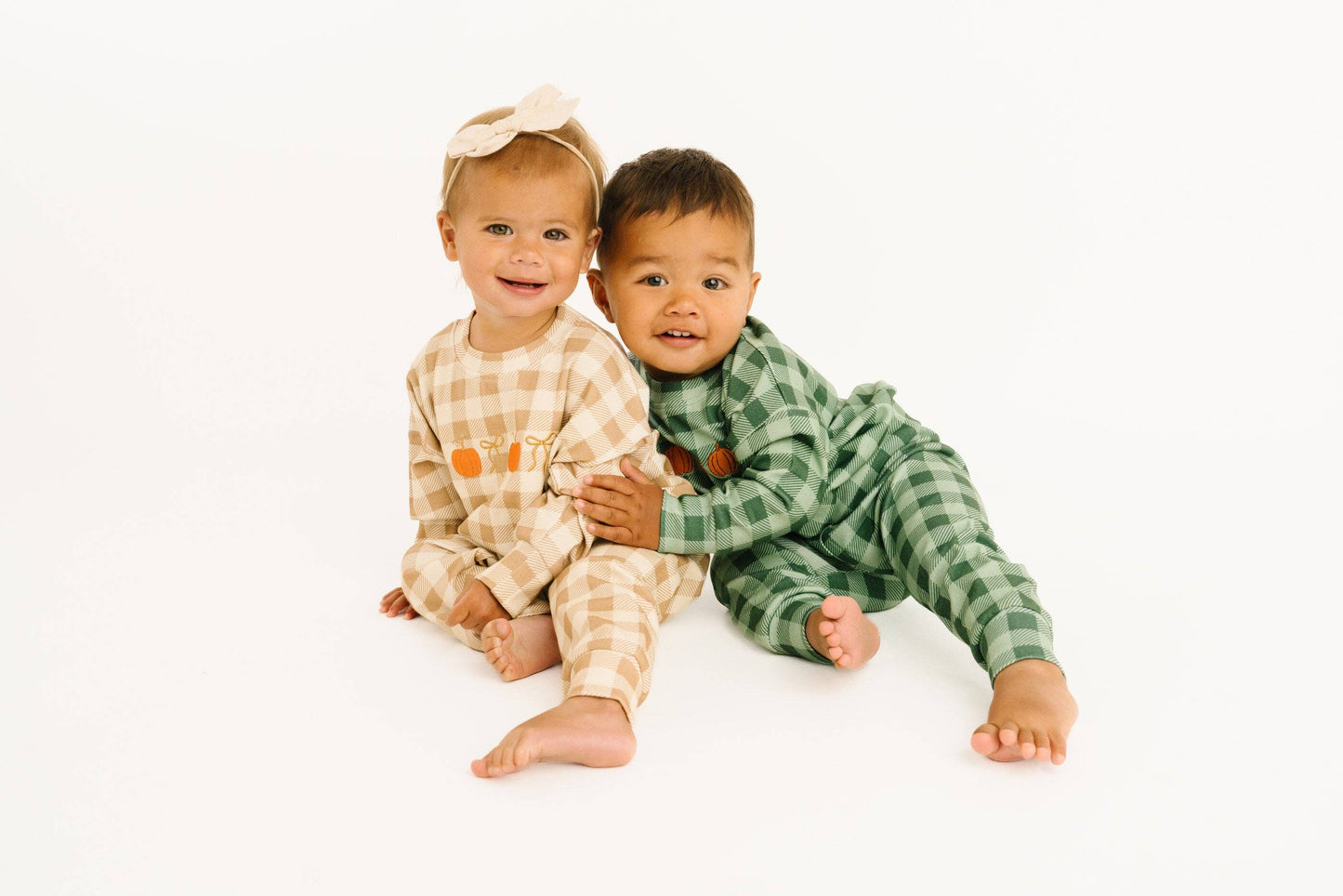Pumpkin Season Embroidered Crewneck Set