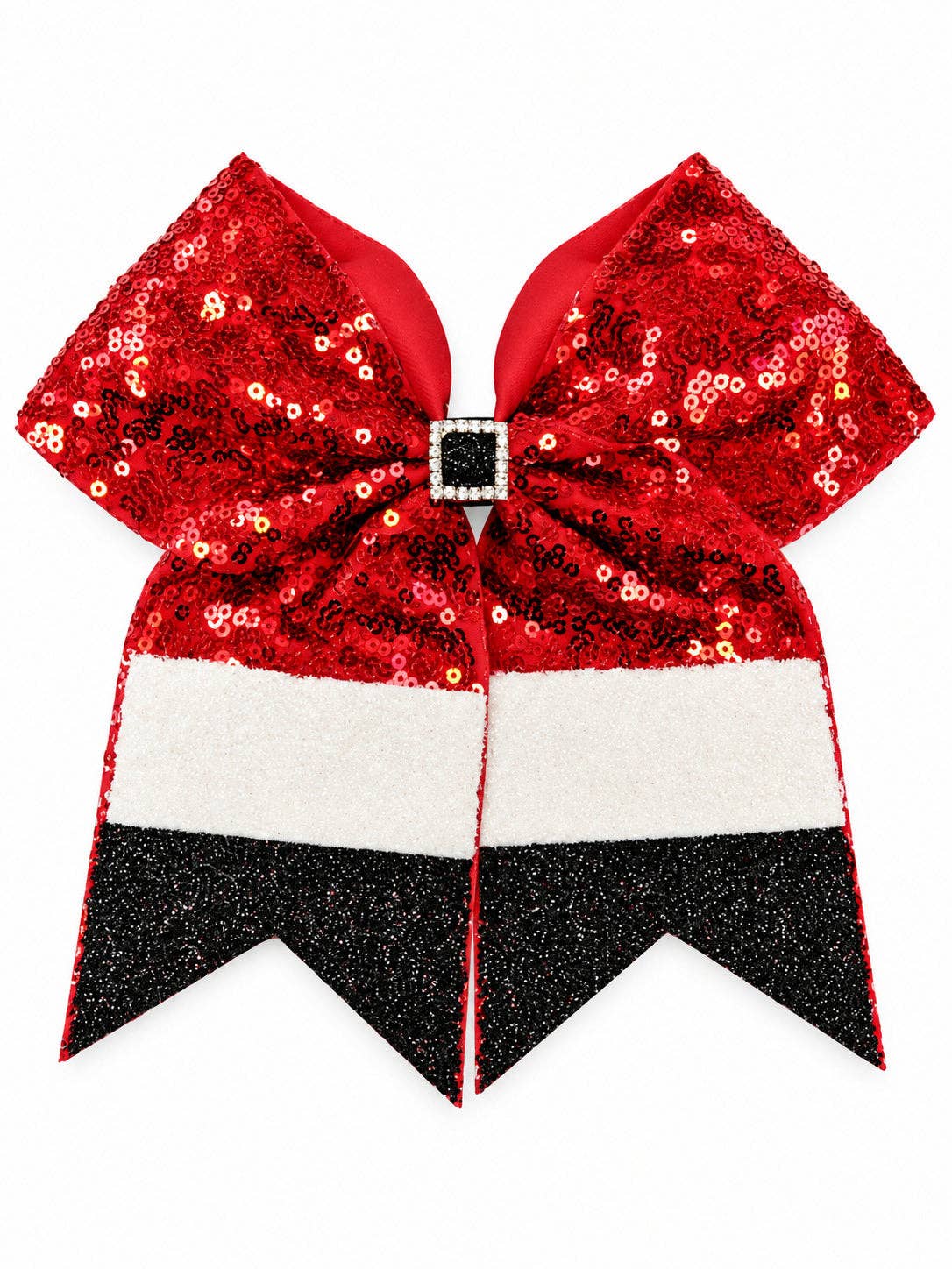 Santa Claus Sequin Cheer Bow