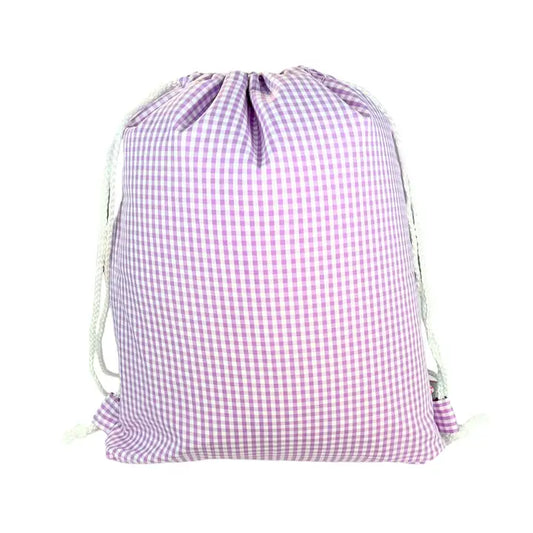 Lilac Gingham Sling Backpack | Mint
