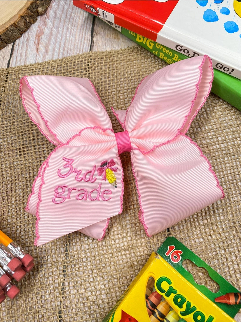 Pink Grade Level Bows