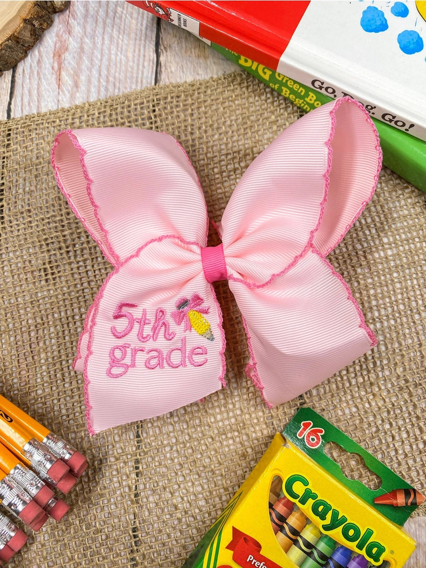 Pink Grade Level Bows