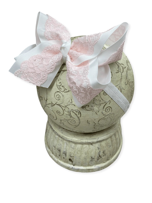 Chantilly Lace Two-Tone Bow Headband