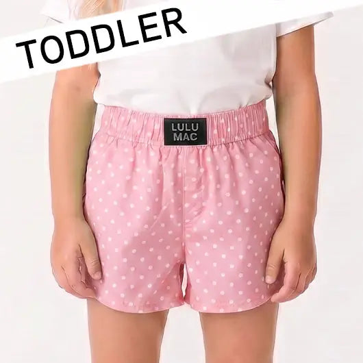 Light Pink Mini Polka Dot Toddler Short (PRESALE: ETA 7/20/26)