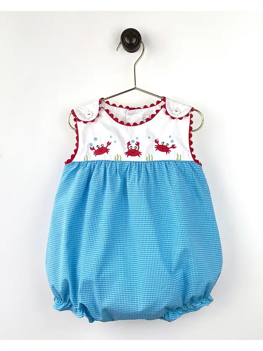 Girl Embroidery Crab Bubble by Petite Ami