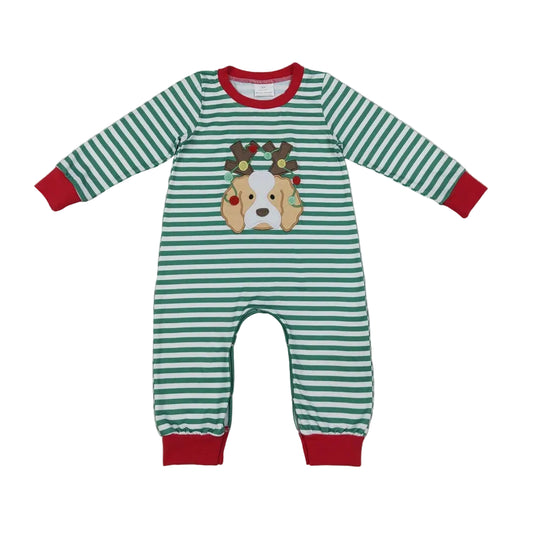 Christmas Pup Boy Romper