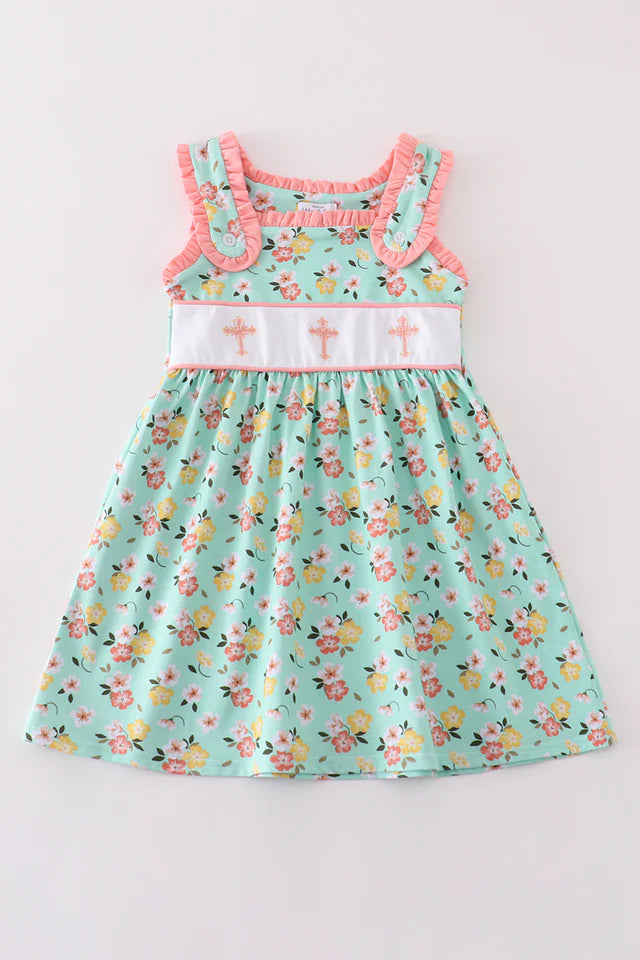 Blooming in His Grace Embroidered Dress