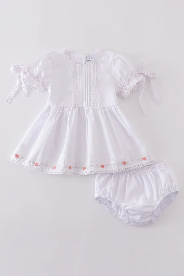 Vintage Rose Lace Bloomer Set