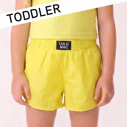 Yellow Solid Toddler Short (PRESALE: ETA 7/20/26)