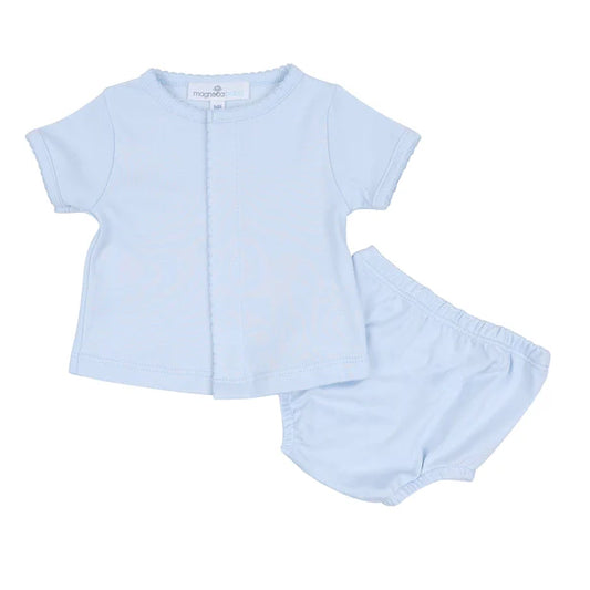 Solid Essentials Diaper Cover Set - Light Blue