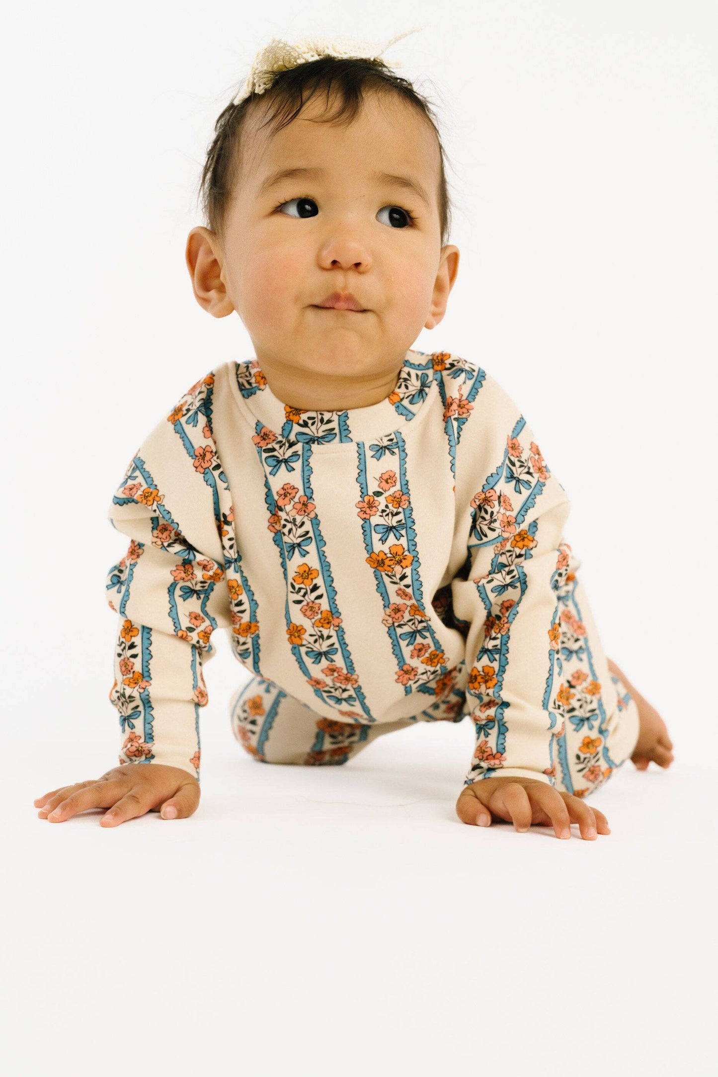 Cottage Bouquet Crewneck Set 5T