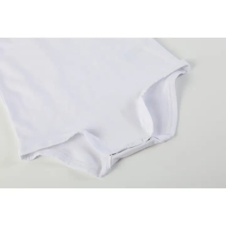 White Lace Collared Girls Long Sleeve Bodysuit