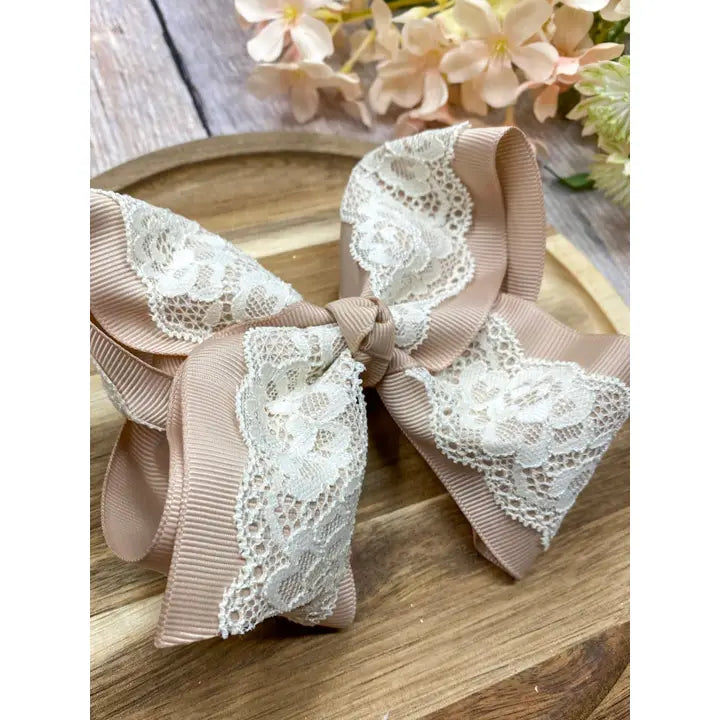 Chantilly Lace Two-Tone Bow