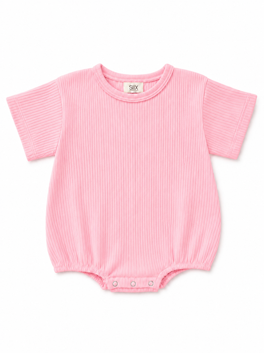 Pink / Ribbed T-Shirt Bubble