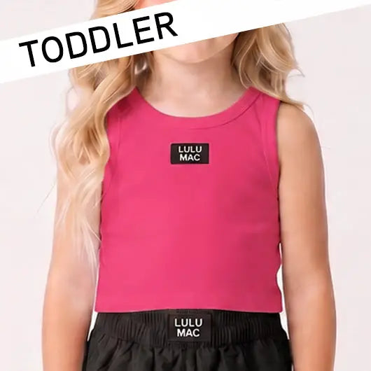 Hot Pink Toddler Solid Tank (PRESALE: ETA 7/20/26)