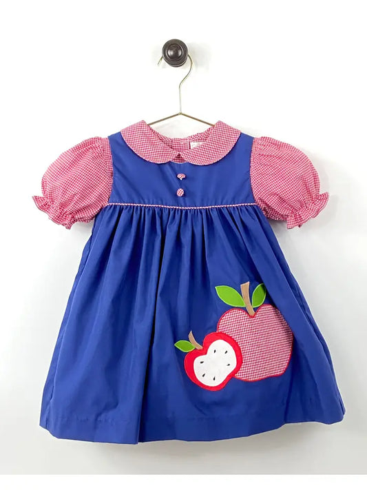 Apple Applique Jumper Dress (arriving 5/9/25)