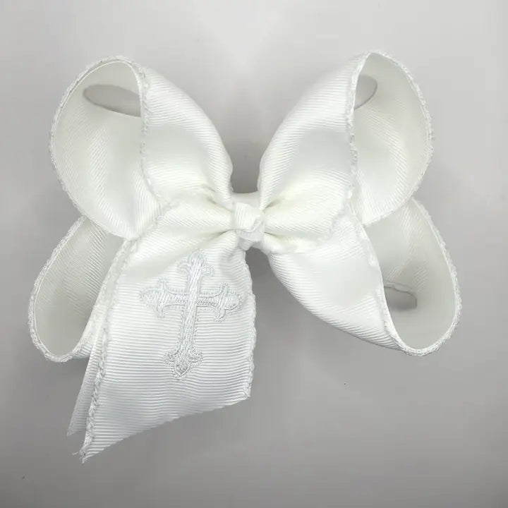 White Cross Moonstitch - 5.5"