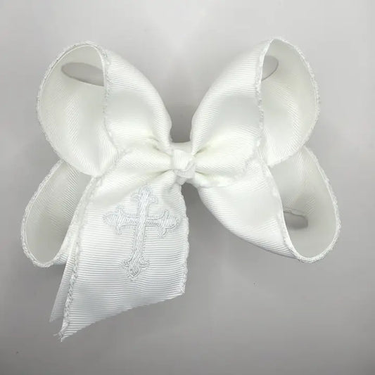 White Cross Moonstitch - 5.5"