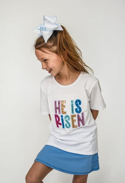 He is Risen Glitter Top
