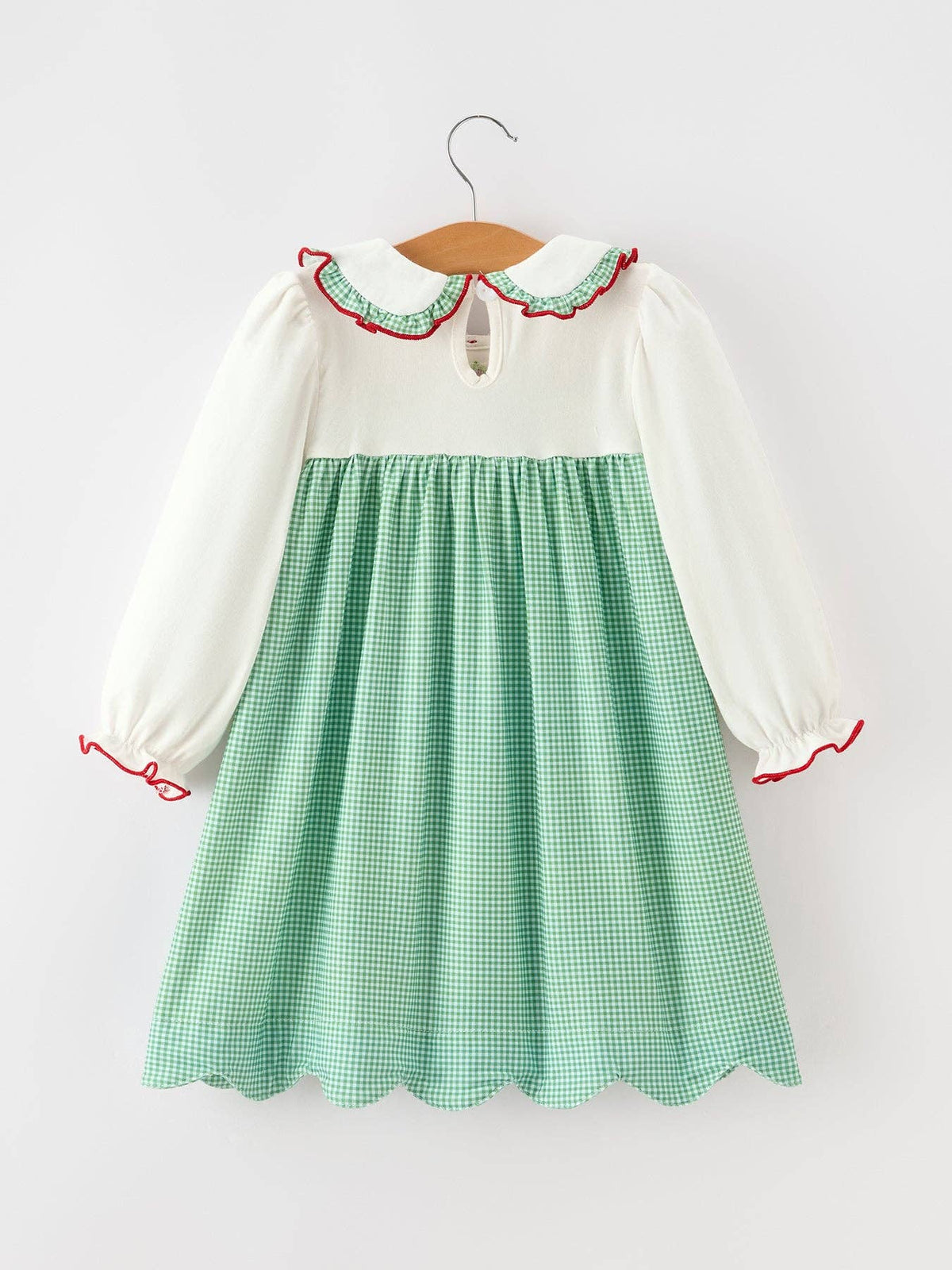 PREORDER: Mistletoe & Gingham Dress (ETA Early October)