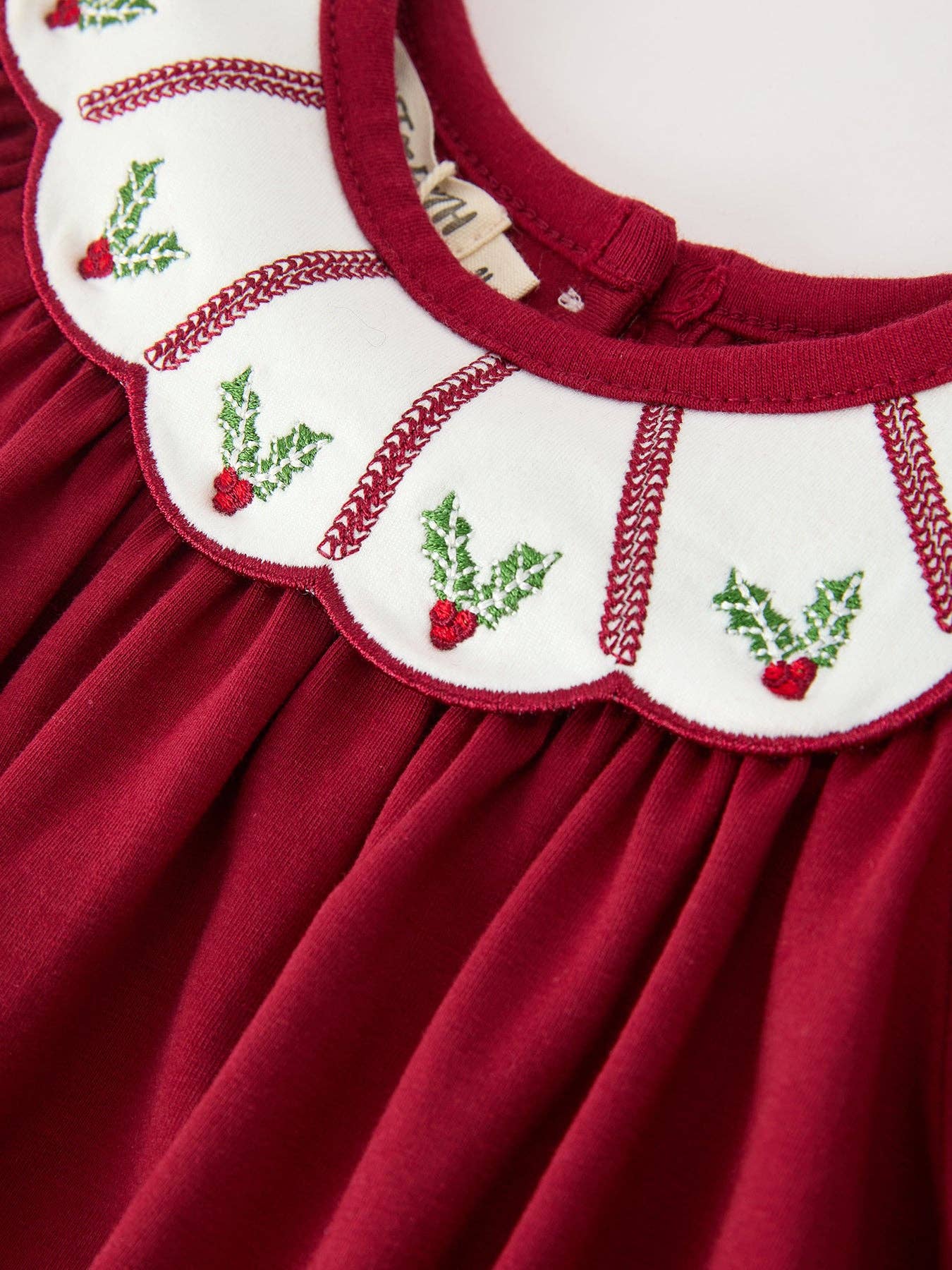 Christmas Holly Petals Romper - ETA mid/late September