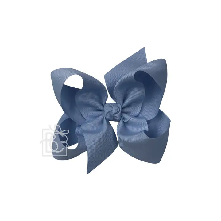 Signature Grosgrain Bow On Clip" - 6.5" (multiple colors)