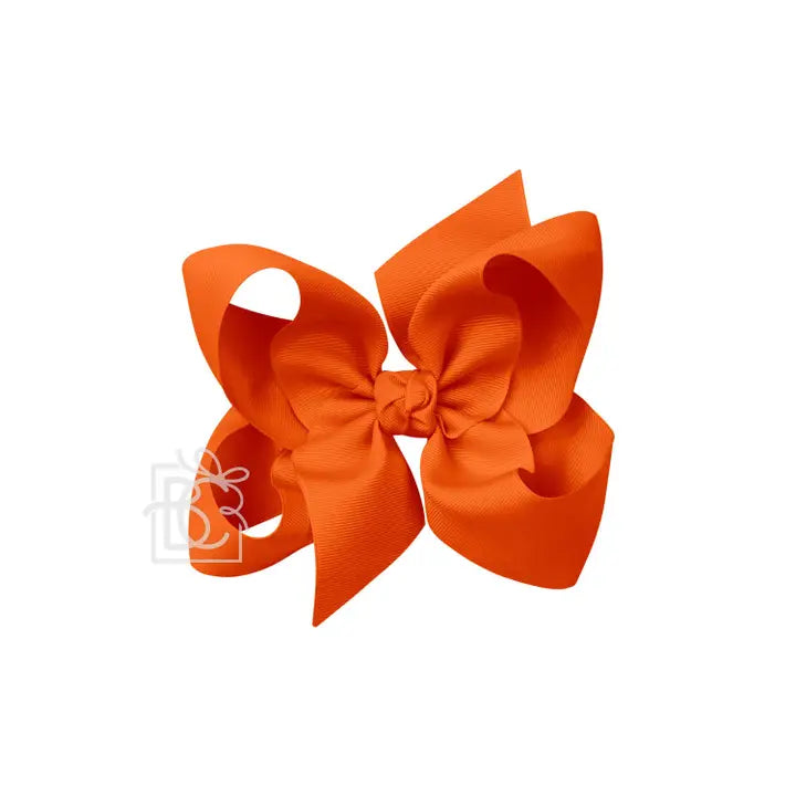 Signature Grosgrain Bow On Clip" - 6.5"