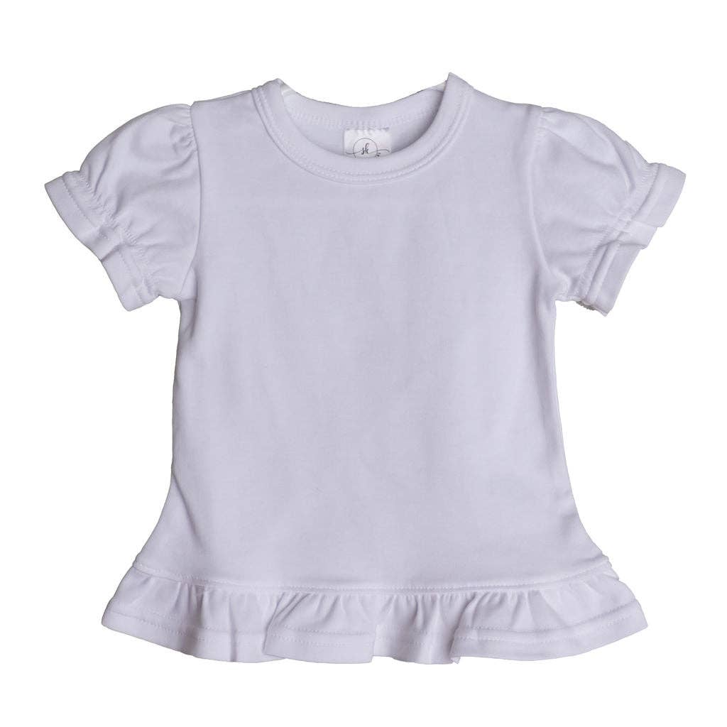Short Sleeve Ruffle Shirt