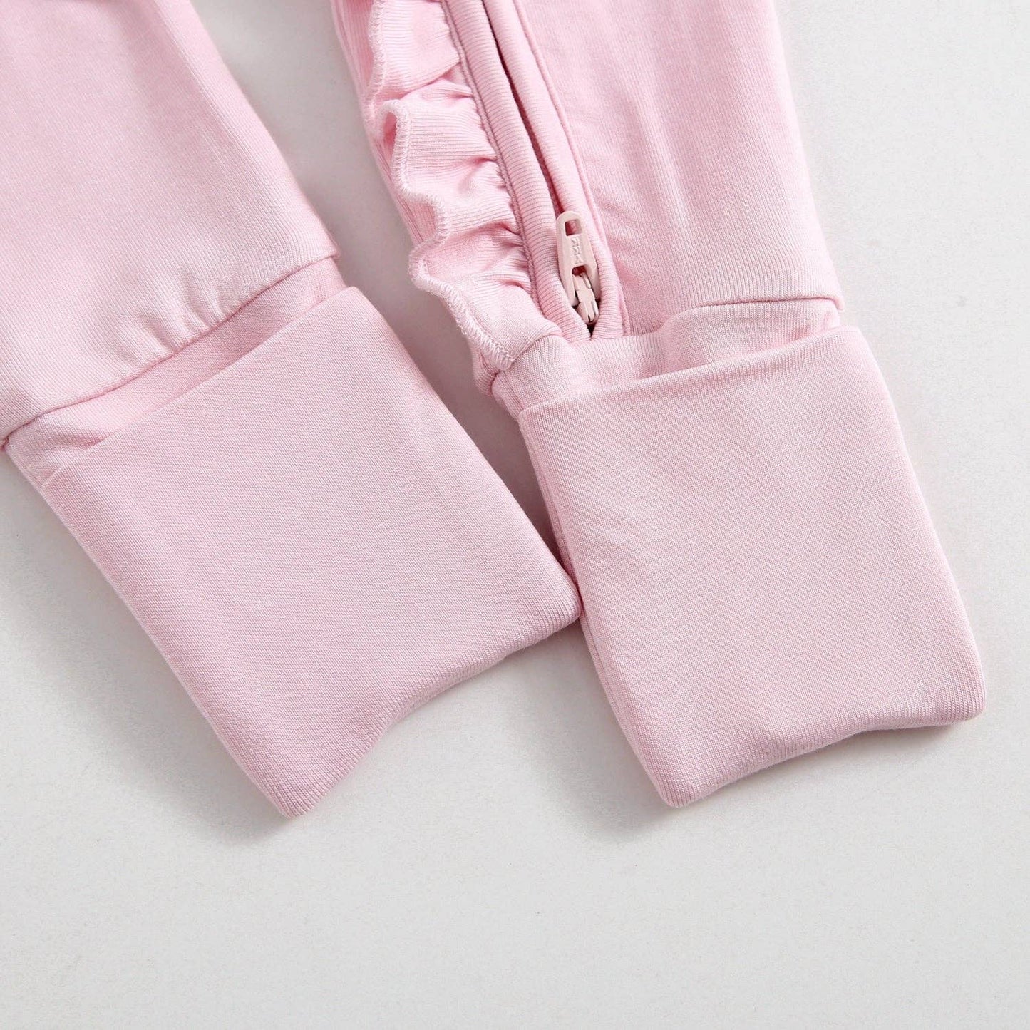 Dawn Ruffled Bamboo Baby Clothing Light Pink Baby Girl