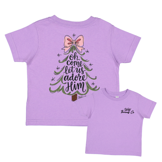 Adore Him T-Shirt (shade of Lavender varies)