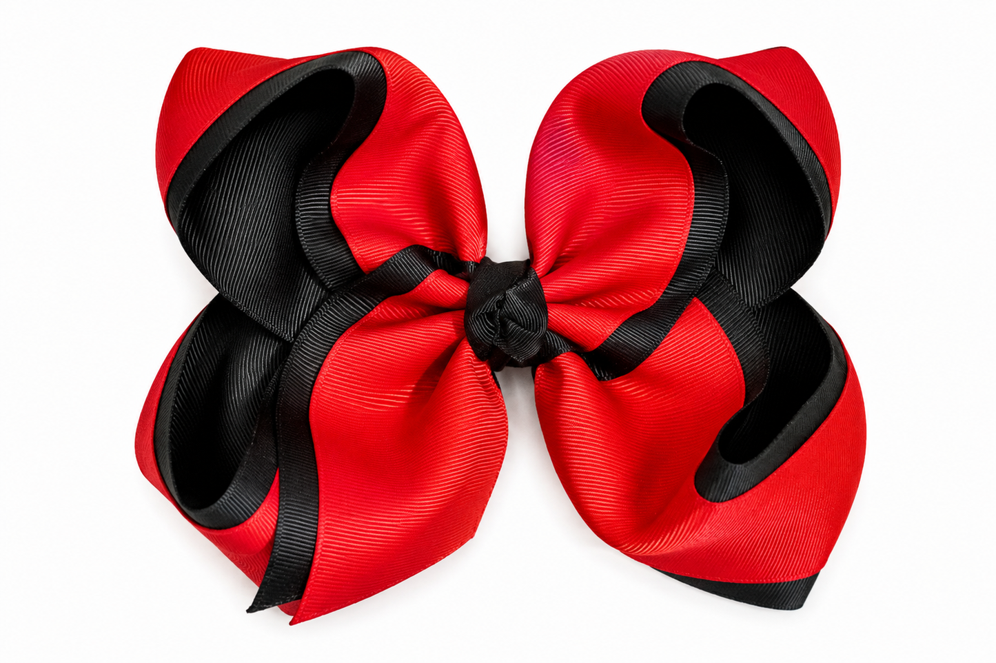 Red/Black 7" Bow