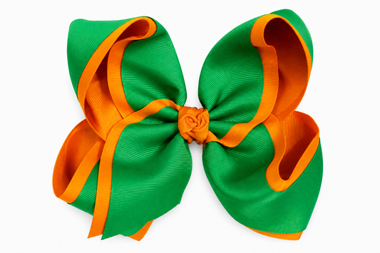 Green/Orange 7" bow