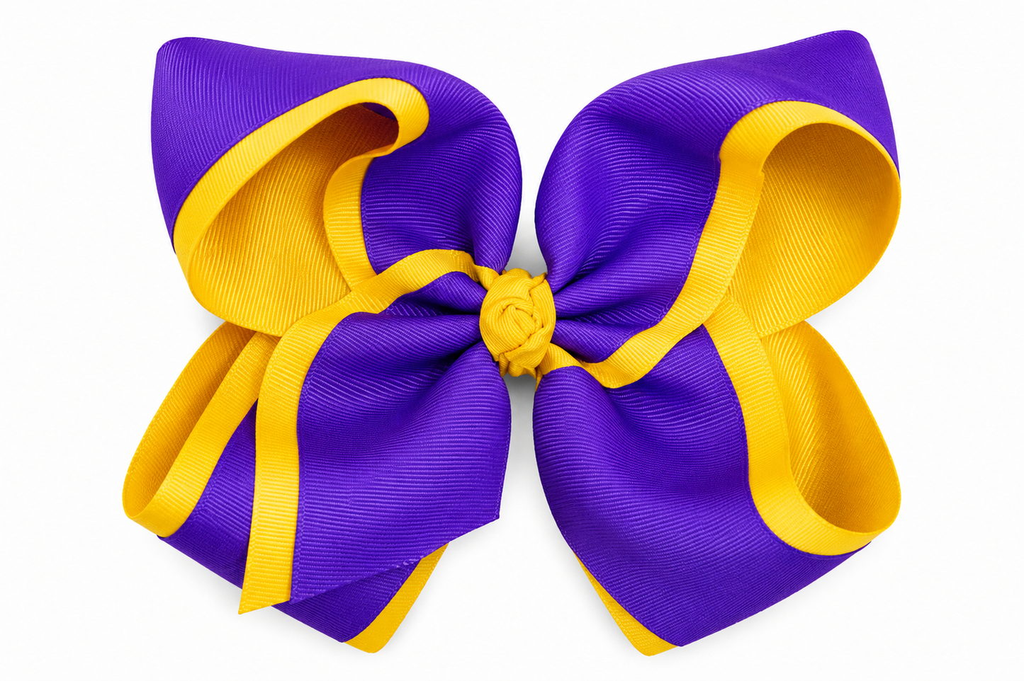 Purple/Gold 7" bow